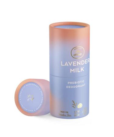 Honestly pHresh Natural Biodegradable Paper Twist Up Prebiotic Deodorant Lavender Milk 1.8 Oz Baking Soda & Aluminum Free Safe for Sensitive Skin 24 Hour Odor Protection