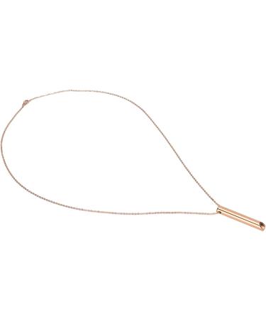 Mindful Breathing Necklace Necklace Stainless Steel Reduces Stress Portable Anxiety Whistle for Women and Men Mindfulness Deep Tool Relief Relaxation Meditation Calming Down Panic Attack(Rose Gold) - Buy Online on SooperMarket.com