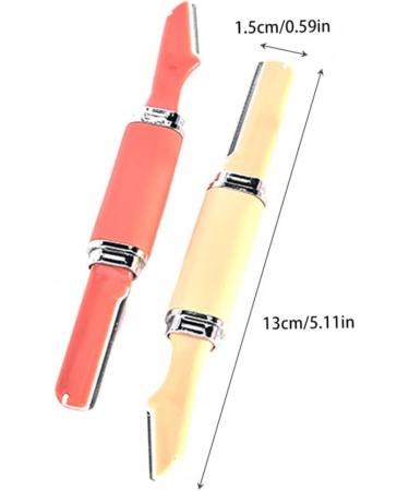 Housoutil Double-Headed Eyebrow Brush Set for Women - 2 Sets Red Eyebrow Makeup Tool - Buy Online on SooperMarket.com