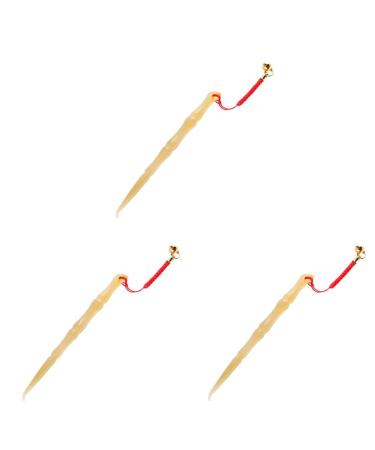 Wooden Ear Spoon 3pcs Individual Health Rope Spoon Tool Remover Scoop Wax for Curette Care Without Carbon Spiral Ear Cleaner Pick Ear Pick