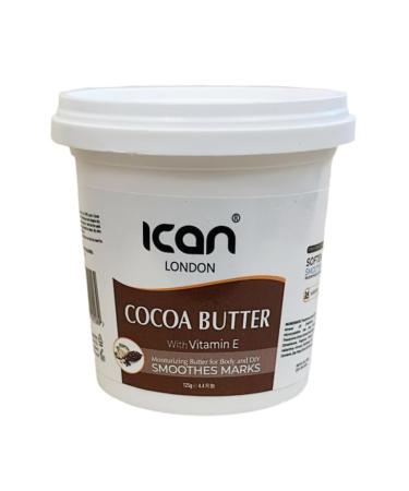 ican London Cocoa Butter With Vitamin E 24hr Moisturizing Smoothes Marks & DIY Use 125g