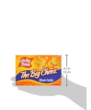 Jolly Time Big Cheez Cheddar Cheese Microwave Popcorn - 3-count Boxes (Pack of 3) - 9 Pack, 3.2 oz - Cheddar-Cheese Flavor - Buy Online on SooperMarket.com