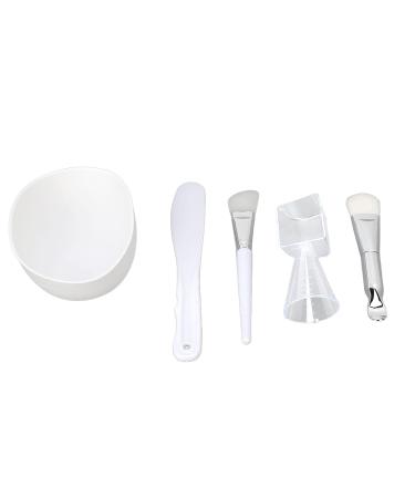 Face Mask Mixing Bowl Set - DIY Facial Mask Tools Silicone Brush Soft Bristle Brush Spatula & Measuring Cup for Perfect Skincare - Buy Online on SooperMarket.com