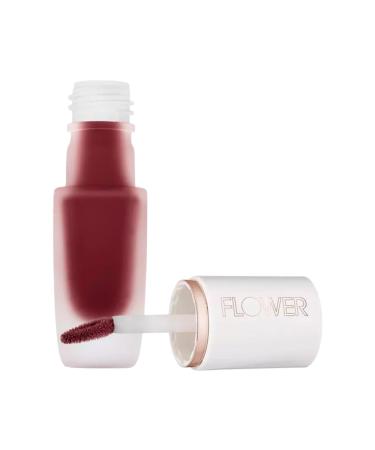 FLOWER BEAUTY Perfect Pout Lip Color by Drew Barrymore - Soft Matte Liquid Lipstick in Garnet | Comfortable & Lightweight International Shipping - Buy Online on SooperMarket.com
