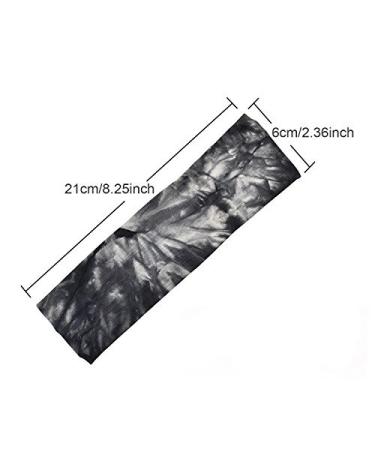 10 Pack Tie Dye Stretch Headbands - Assorted Classic Colors for Teens and Women - Buy Online on SooperMarket.com