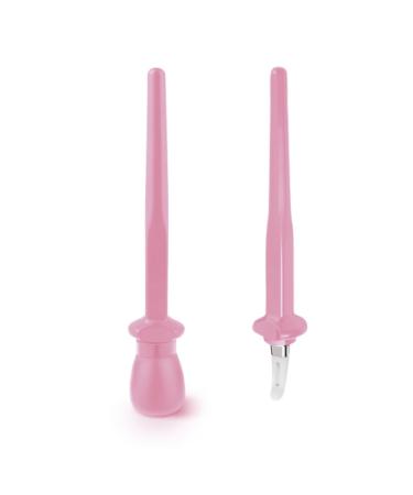 Silicone Eyeliner Brush - Reusable Eye Liner Tool Waterproof Silicone Eyeliner Applicator Easy to Operate Makeup Aid Tool (Pink)
