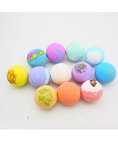 Handmade Bath Bombs Gift Set with Natural Essential Oils - Perfect Birthday Gift for Women, Kids, Men - 12 Piece Bubble Bath Bombs Set - Buy Online on SooperMarket.com