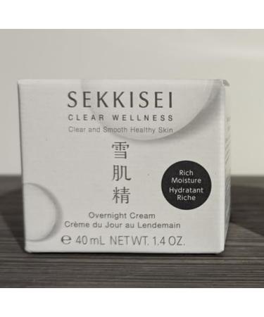 SEKKISEI CLEAR WELLNESS Overnight Repairing Face Cream 1.4 oz Hydrate & Repair | Best International Shipping - Buy Online on SooperMarket.com