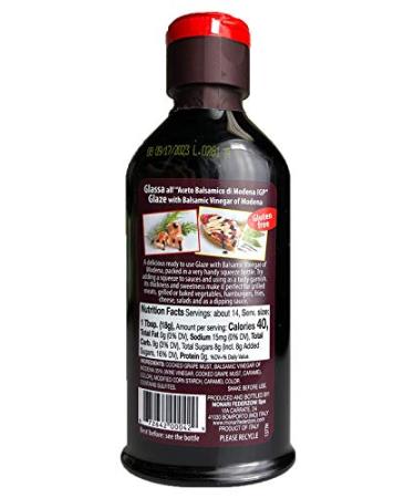 Monari Federzoni Glaze with Balsamic Vinegar of Modena - Traditional Taste - 9.1 oz (1 Pack) - Buy Online on SooperMarket.com
