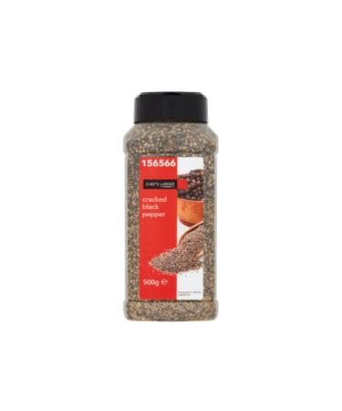 Chef's Larder Cracked Black Pepper 500g x 6