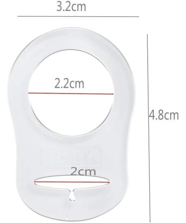 12pcs Transparent Silicone Button Pacifier Holder Clips for Baby MAM Soother - Buy Online on SooperMarket.com