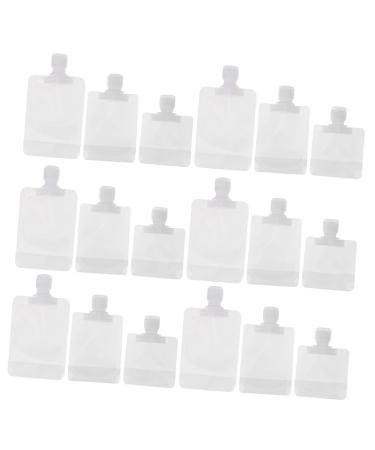 minkissy 1 Set Flap Lotion Bag Shampoo Container Portable Spout Pouch Travel Size Container Travel Toiletries Travel Pouches for Toiletries Liquid Square The Pet Clamshell Dispenser