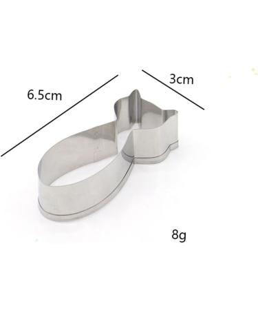 MAGICLULU 5 Pcs Cake Mold Baking Mold Stainless Steel Mold Fondant Mold Baking Tools Fudge medium Silver - Buy Online on SooperMarket.com