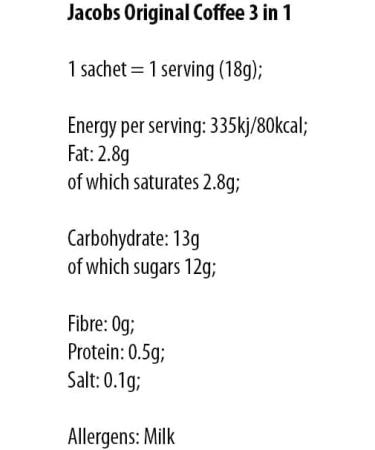Jacobs 3 in 1 Instant Coffee Sticks 60 Count - Buy Online on SooperMarket.com