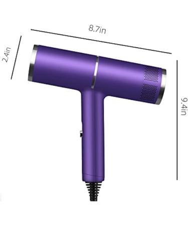 Mdhpklaur US Plug Ionic Hair Dryer Hair Dryer with Diffuser Negative Ionic Travel Hairdryer for Normal Curly Hair Fast Drying - Buy Online on SooperMarket.com