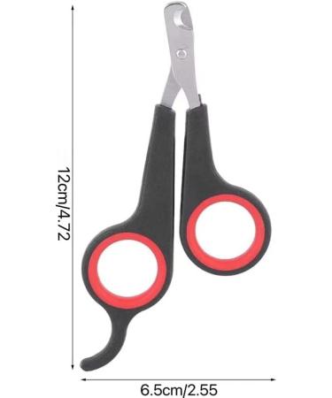 DERDOUT Pet Nail Clipper - Professional Stainless Steel Claw Trimmer for Cats, Small Breed Dogs, Rabbits & Small Animals - Black - Buy Online on SooperMarket.com