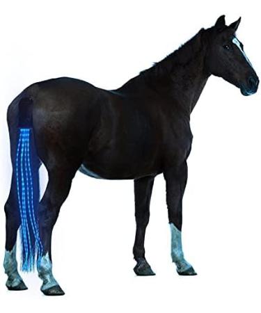 CZP New 100CM Horse Tail USB Lights Chargeable LED Crupper Horse Harness Equestrian Outdoor Sport Horse Riding Tail Lights Equipment 100cm BLUE - Buy Online on SooperMarket.com