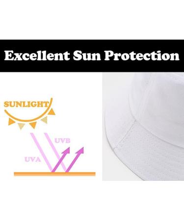 Unisex Athletic Bucket Hat Set | UV Protection | Packable Summer Hats | 3 Pack (Black/White/Beige) - Buy Online on SooperMarket.com