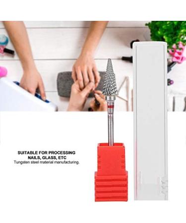 Nail Drill Bits Tungsten Steel Manicure Pedicure Grinding Head - Red - Buy Online on SooperMarket.com