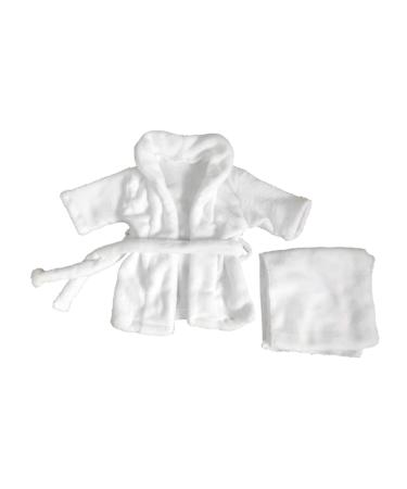apofly Baby Bathrobe Newborn Toddler Towel Small Photography Props Costume 0 3m White 2pcs Women Decor Prop