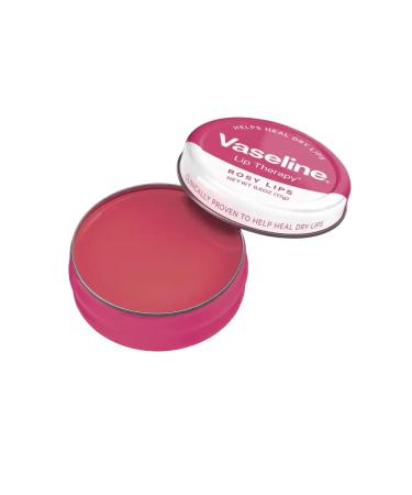Vaseline Lip Therapy 20g with Rose & Almond Oil | Rosy Lips Pack of 6 - Moisturizing Petroleum Jelly for Soft Lips - Buy Online on SooperMarket.com