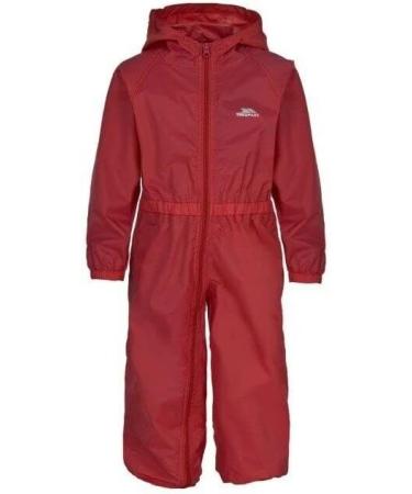 Trespass Kids Unisex Button Rain Suit 7-8 Years Teal - Waterproof Outdoor Gear - Buy Online on SooperMarket.com