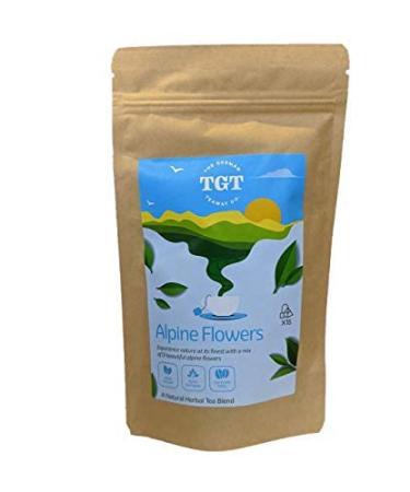 TGT Herbal Tea Blend with Camomile & Lime Blossoms | 30 Whole Leaf Biodegradable Teabags | Immune System Support | Caffeine-Free | Made in Germany | 13 Alpine Flower & Herbs