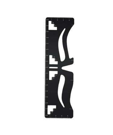 PLAFOPE Eyebrow Marker Eyebrow Design Eyebrow Card Resuable Brow Stencil Brow Mapping Ruler Eyebrows Shaper Balance Gold