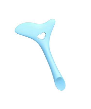 Beatifufu Eyeliner Aid Makeup Stencil Eyelash Kit Lash Tool Mask Applicator Face Cream Spoon Liquid Lipstick 11.7X5.9CM Blue