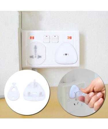 Baby Safety Plug Socket Covers UK with Key - 12 Pieces | Childproofing Shock Prevention | Easy Install Child Safe Protectors - Buy Online on SooperMarket.com