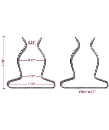 Stainless Steel Boat Hook Spring Clip Holder Bracket - Marine Spring Clip 9824S - 1 to 1-3/4 ID - Buy Online on SooperMarket.com