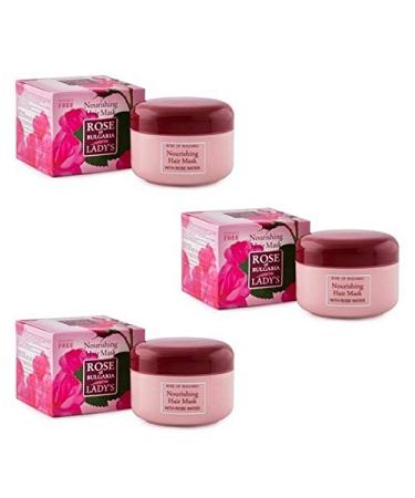 BioFresh Rose of Bulgaria Nourishing Hair Mask with Rose Water 3 x 330 ml