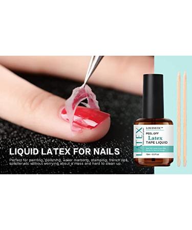 LOUINSTIC Quick Gel Polish Remover Kit - 3-5 Minute Nail Polish Removal with Peel Off Latex Tape Barrier - Buy Online on SooperMarket.com