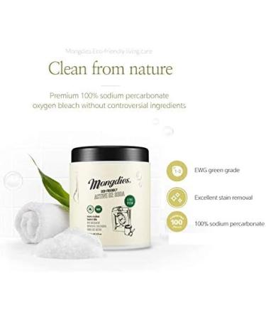 Buy Mongdies Baby Oxygen Bleach - 100% Sodium Percarbonate EWG Green Grade Active Oxygen for Stain Removal - 1000g (2 Sets) | Fast International Shipping - Buy Online on SooperMarket.com