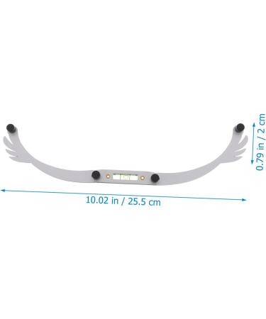 Beavorty 3pcs white outfit eye brow shaping kit eyebrow ruler mapping eyebrow line aluminum alloy - Buy Online on SooperMarket.com