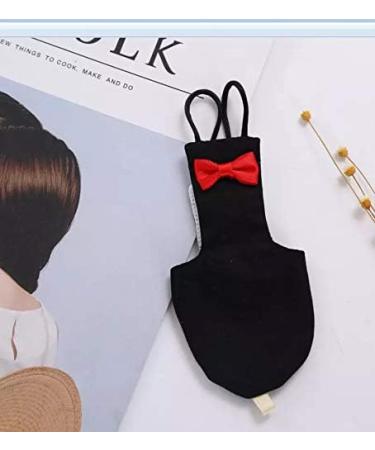 Kuso Parrot Windle Reusable Washing Diapers & Flight Suit Dress - Kimono Clothing for Small Birds (Black) | Ideal for Conures Nymphensittich Kakadu & African Aras - Buy Online on SooperMarket.com