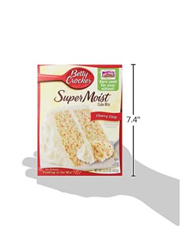 Betty Crocker Super Moist Cherry Chip Cake Mix 15.25 oz - Delicious & Easy to Bake - Buy Online on SooperMarket.com