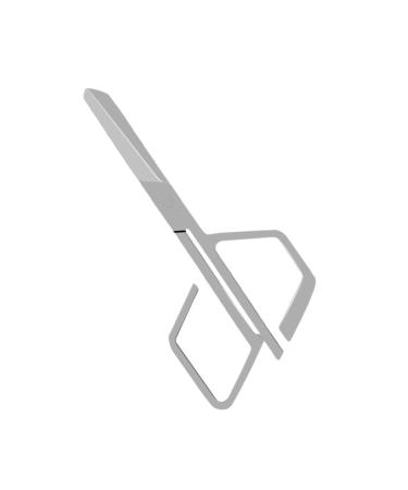 Nose Hair Scissors Eyebrow Scissors Vibrissac Scissors Eyebrow Clip Nose Hair Trimmer Beauty Scissors 9.7x4.6cm Silver
