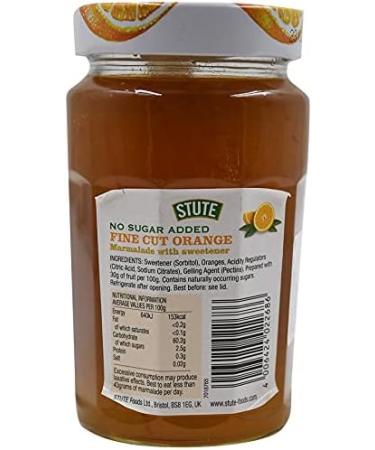 Stute No Sugar Added Fine Cut Orange Marmalade 430g - Buy Online on SooperMarket.com