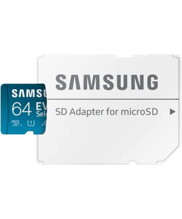 SAMSUNG EVO Select 64GB Micro SD Card + Adapter | 130MB/s Full HD & 4K UHD | UHS-I U1 A1 V10 | For Android, Nintendo Switch - Buy Online on SooperMarket.com
