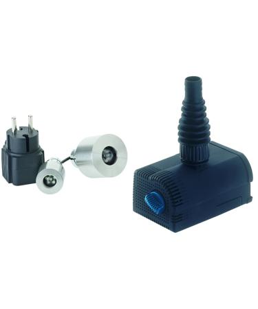 Oasis 50115 Lunaled 9 pieces spring lighting and underwater lighting & 36975 water play pump Aquarius Universal 600 pond pump water feature garden 9 pcs bundle with water play pump aquarius