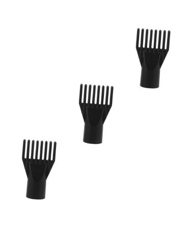 FRCOLOR Pack of 3 Pet Water Blower Accessories Hair Dryer Hair Dryer Combs Hair Dryer Accessories Small Hair Dryer Comb Creative Dryer Nozzle Hair Dryer Front Nozzle 12.00X7.00X4.00CMx3pcs Black X 3 Pieces