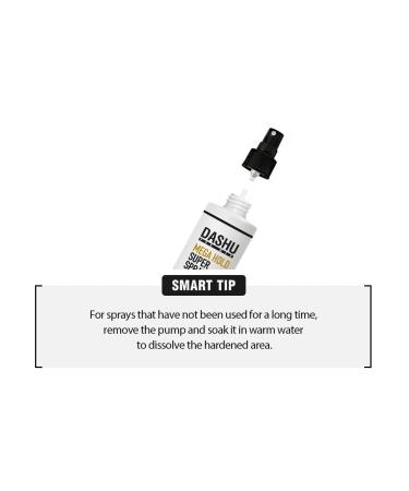 DASHU Premium Mega Hold Super Spray 8.45fl oz - Extra Strong Hold with All-Natural Ingredients - Dryness Prevention - Buy Online on SooperMarket.com