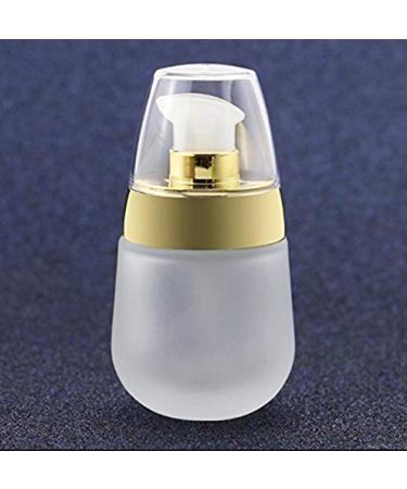 30ml Refillable Glass Containers - Empty Makeup Cosmetic Face Cream & Lotion Pump Bottles & Jars (2pcs) for Travel & Storage - Buy Online on SooperMarket.com