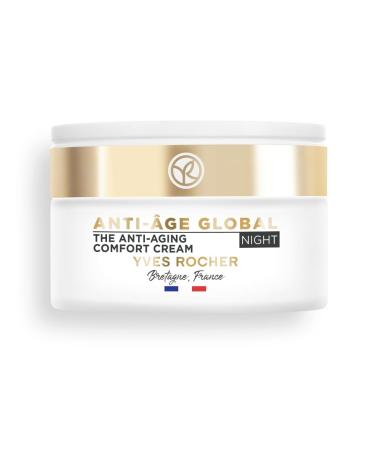 Yves Rocher Anti-Aging Comfort Night Cream | Smooth & Enhance Skin Radiance | 1.7 fl oz