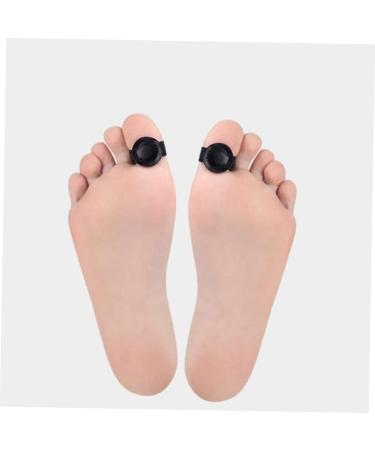 FOMIYES Magnetic Toe Covers - Set of 2 | Flex Tools for Body Sculpting | Drainage & Therapeutic Ring | Black Leather Magnet Toe Separators - Buy Online on SooperMarket.com