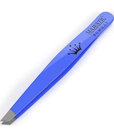 Majestic Bombay Slant Tweezers | Precision Surgical Tweezers for Ingrown Hair & Splinter Removal | Ideal for Facial & Eyebrow Grooming | Best Tweezers for Chin Hair & Plucking - Women & Men - Buy Online on SooperMarket.com