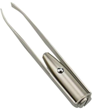 Premium LED Eyebrow Tweezers - Stainless Steel Hair Remover Tools with 3 Button Batteries - Perfect for Flawless Brows - Buy Online on SooperMarket.com