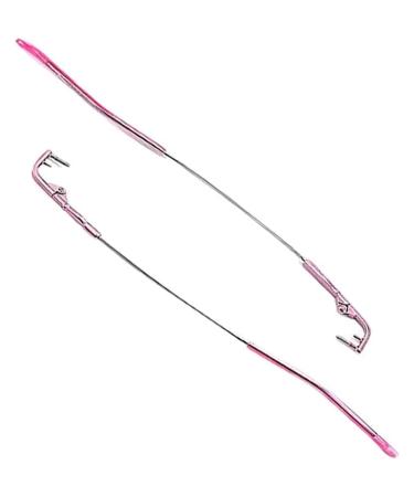 Ranara replacement glasses end tips glasses legs glasses accessories 1 pair of metal glasses hinge substitutes 1-hole-rimless glasses repair-parts kit glasses bracket replacement pink