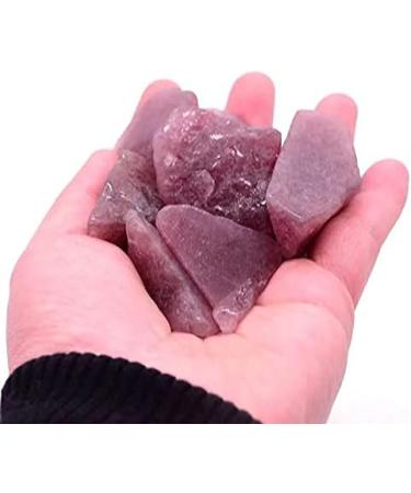 300g Natural raw Polished Strawberry Quartz Crystal Stones - Buy Online on SooperMarket.com